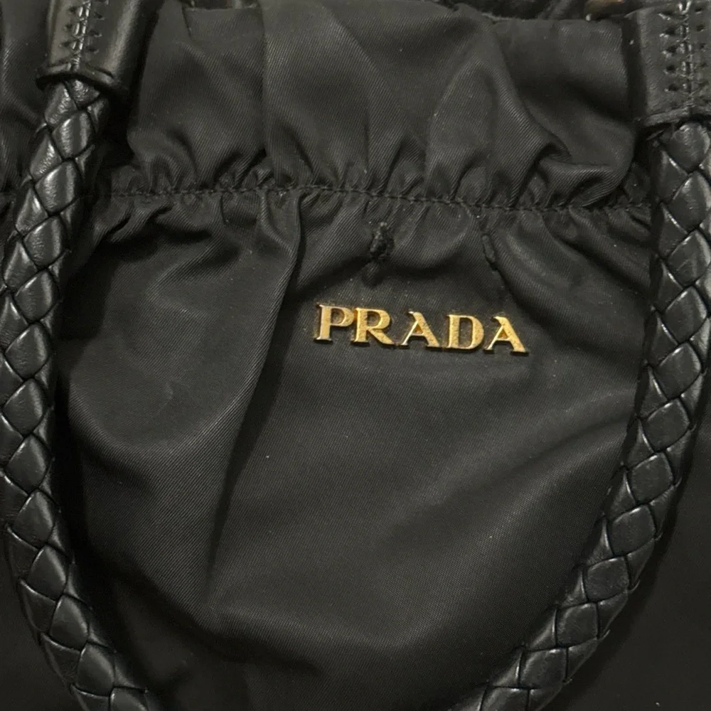 Prada tessuto nylon bauletto bow bag crossbody - Picture 3 of 16